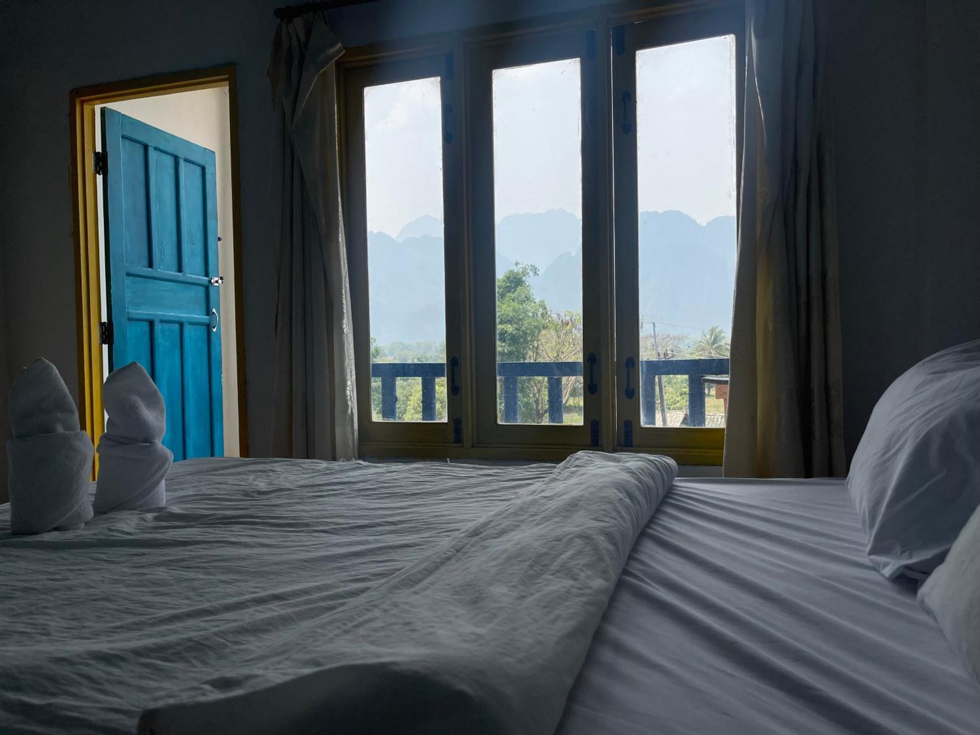 Blue Sunset Hostel Vang Vieng Ngoại thất bức ảnh
